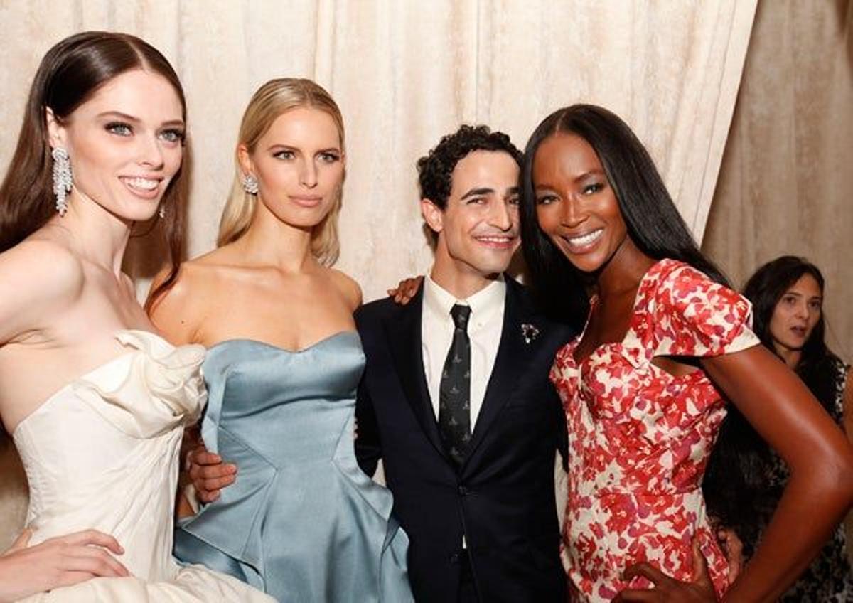 Coco Rocha, Karolina Kurkova, Naomi Campbell y Zac Posen