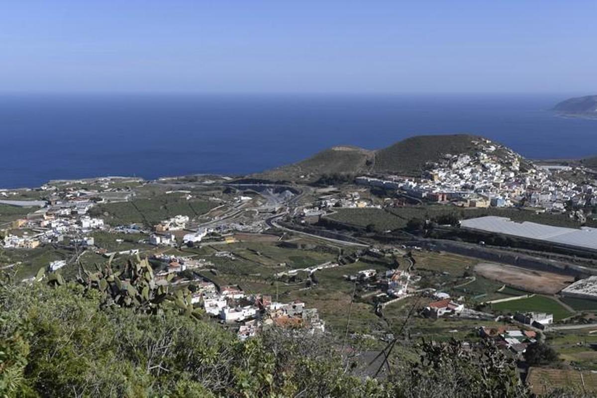 GRAN CANARIA 14-01-2019 ARUCAS. METEOROLOGIA. Calima. Vistas desde la Montaña de Arucas  FOTOS: JUAN CASTRO