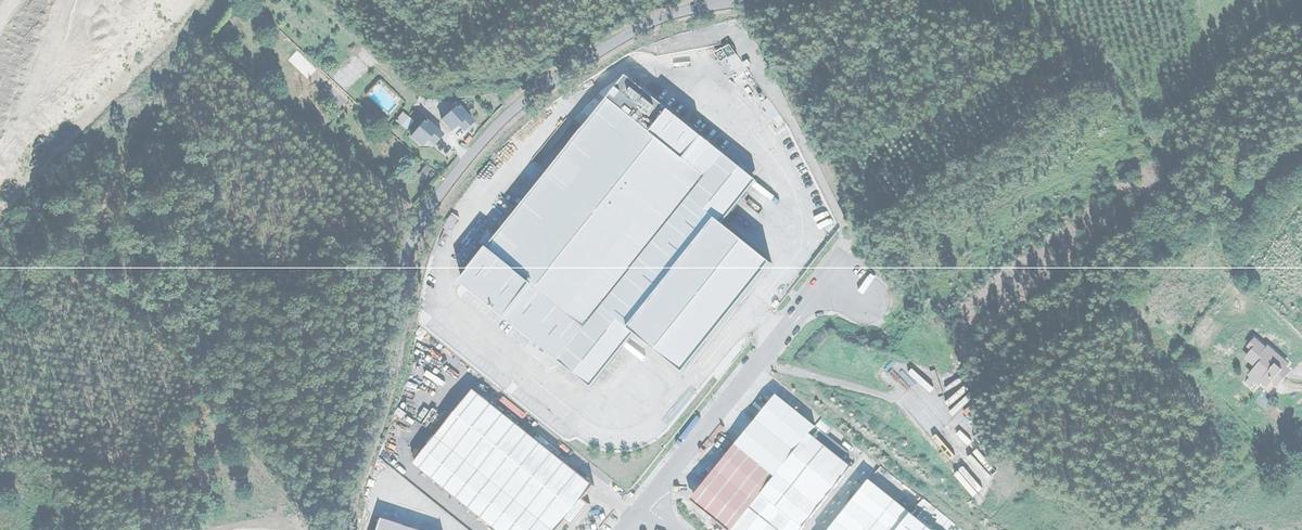 Vista aérea de las instalaciones de Profand Cambre