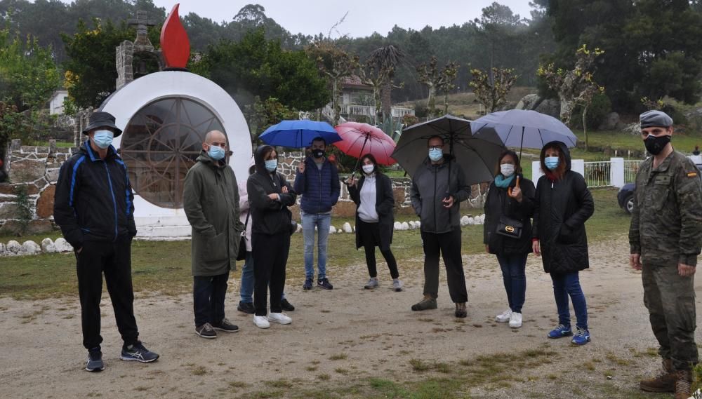 Visita inédita a la batería militar de O Grove