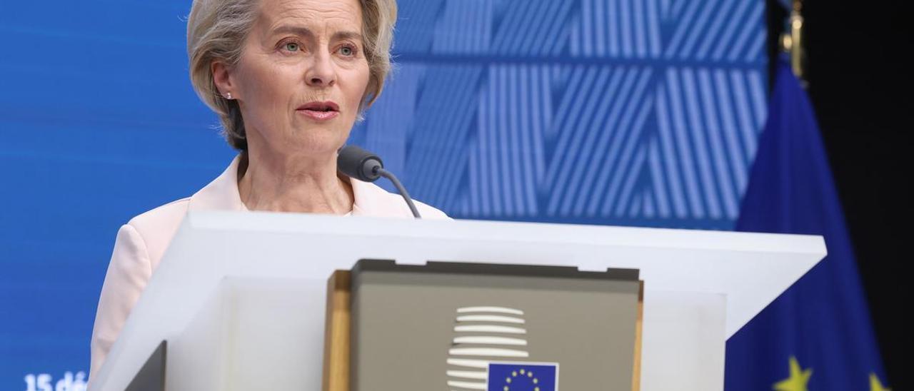 La presidenta de la Comisión Europea, Ursula von der Leyen.