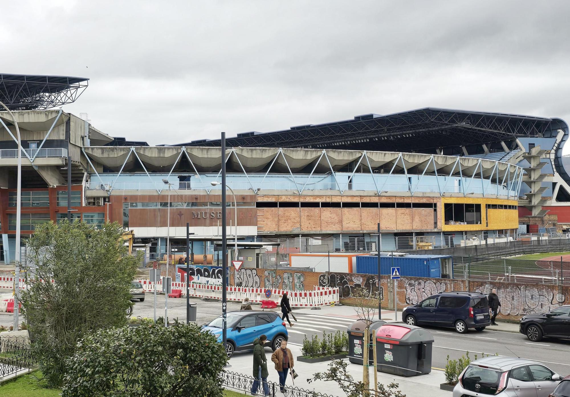 Las obras de Balaídos avanzan: así se encuentra la grada de Gol