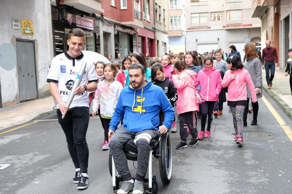 La antorcha olímpica llega a Mieres