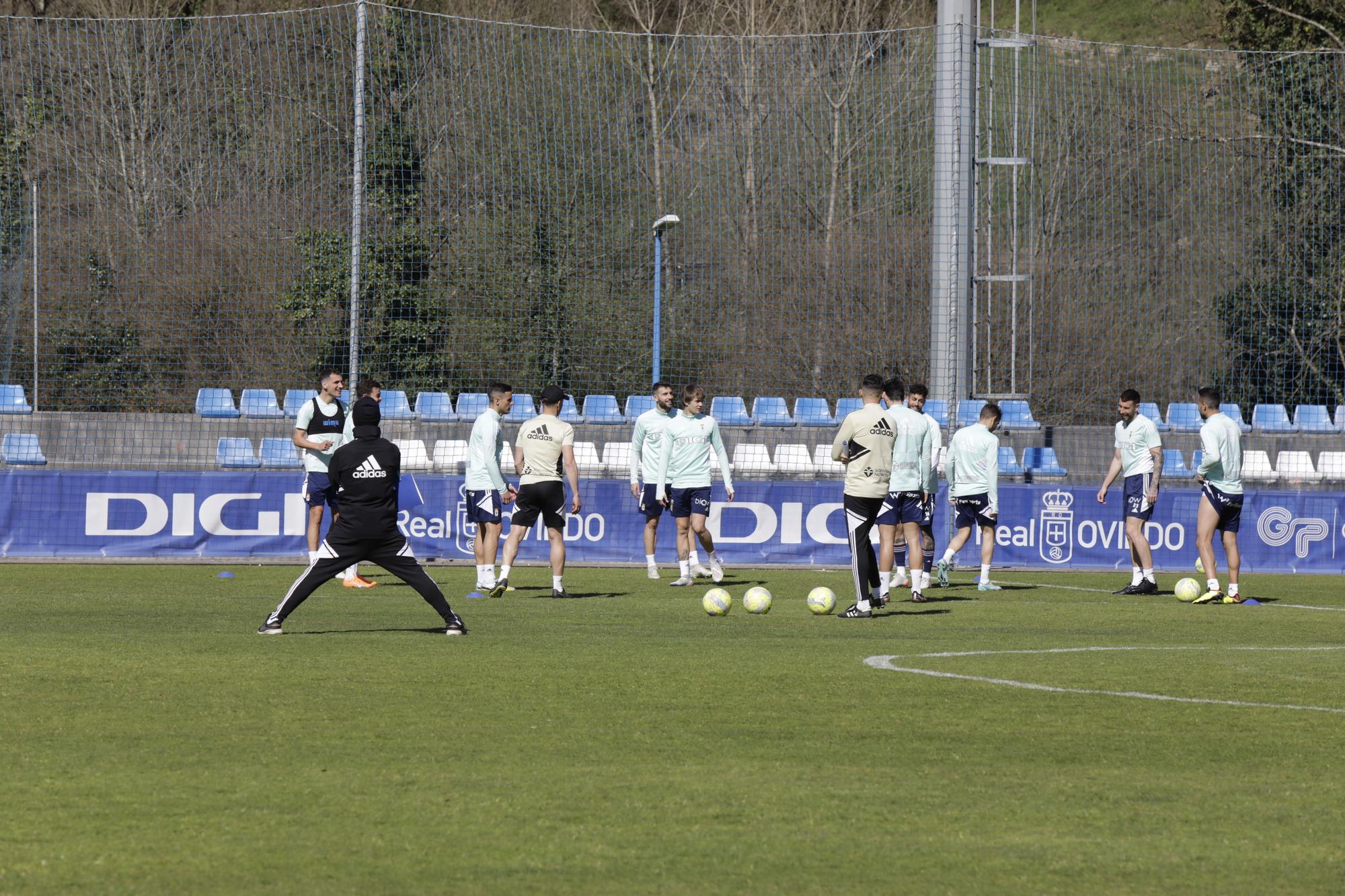 EN IMÁGENES: el entrenamiento del Oviedo