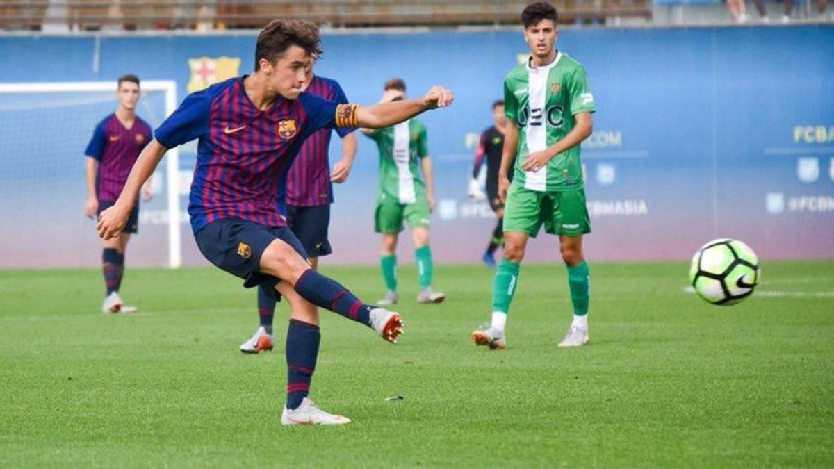 Adri Altimira , en su época en el Barça