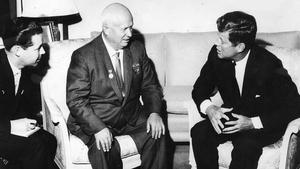 Nikita Khrushchev y John Fitzgerald Kennedy, en Viena en 1961.