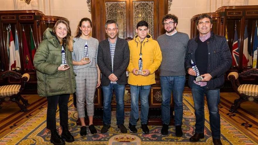 Recepción en el Concello a los campeones del Liceo