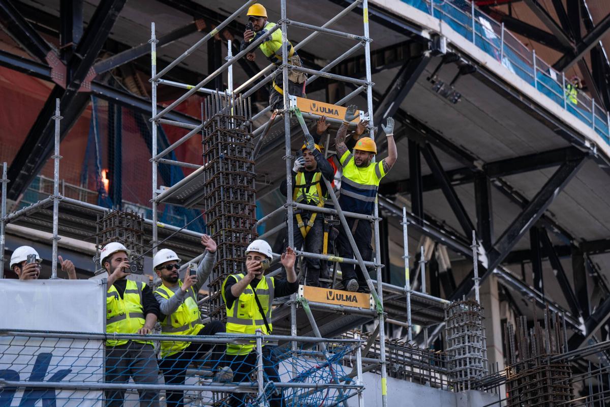 La rúa del Barça por las calles de Barcelona 