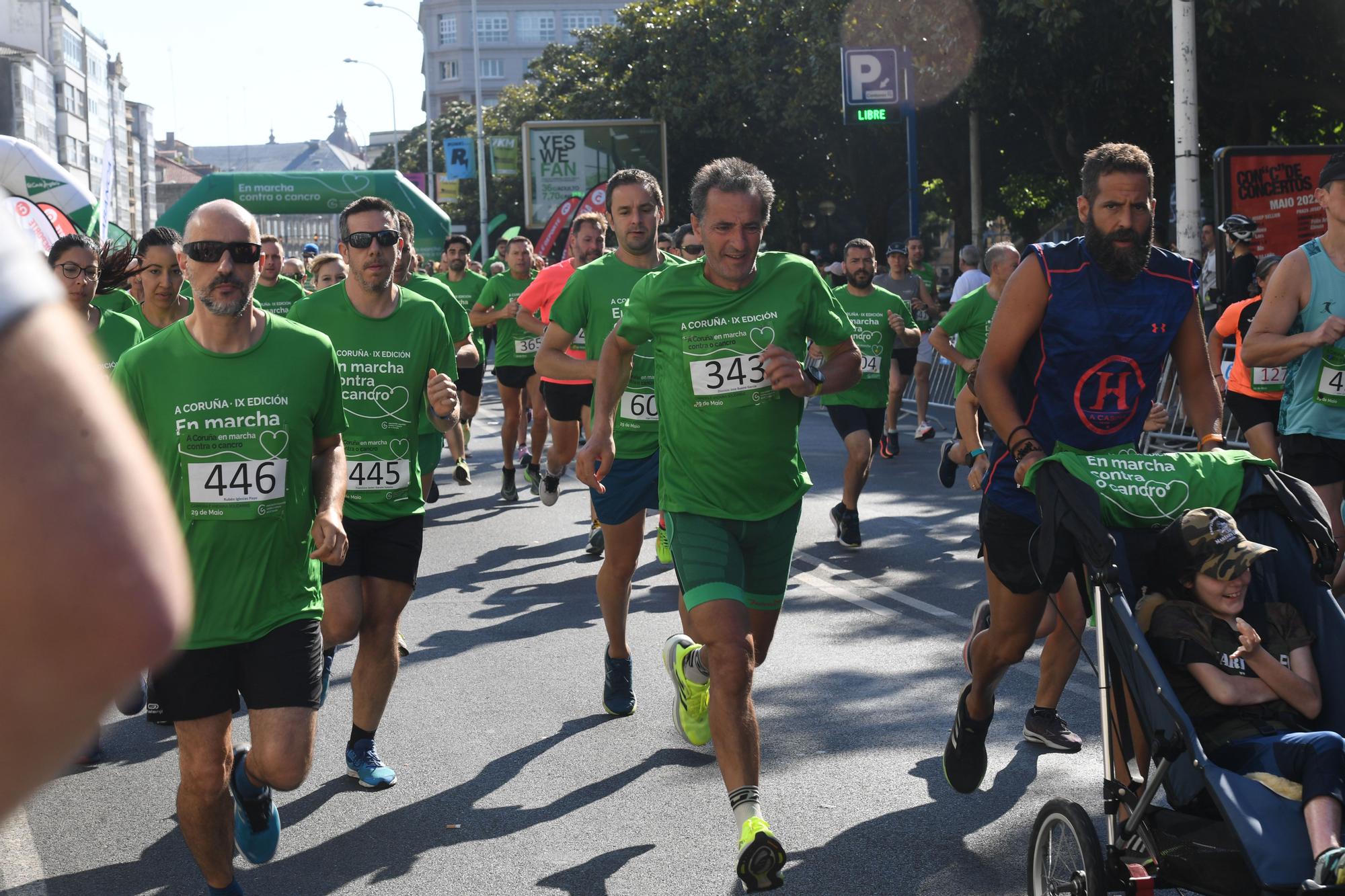 La Carrera contra el Cáncer tiñe de verde la ciudad