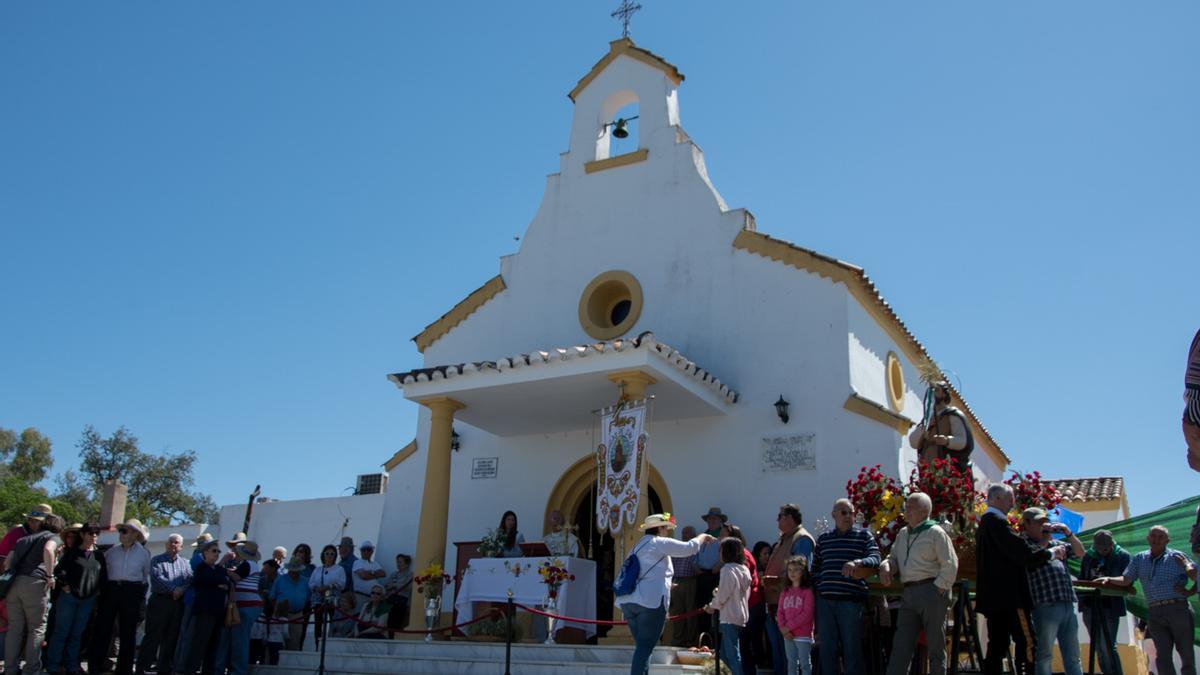 Imagen de archivo de la salida de la procesión de la ermita de San Isidro, en el 2019.