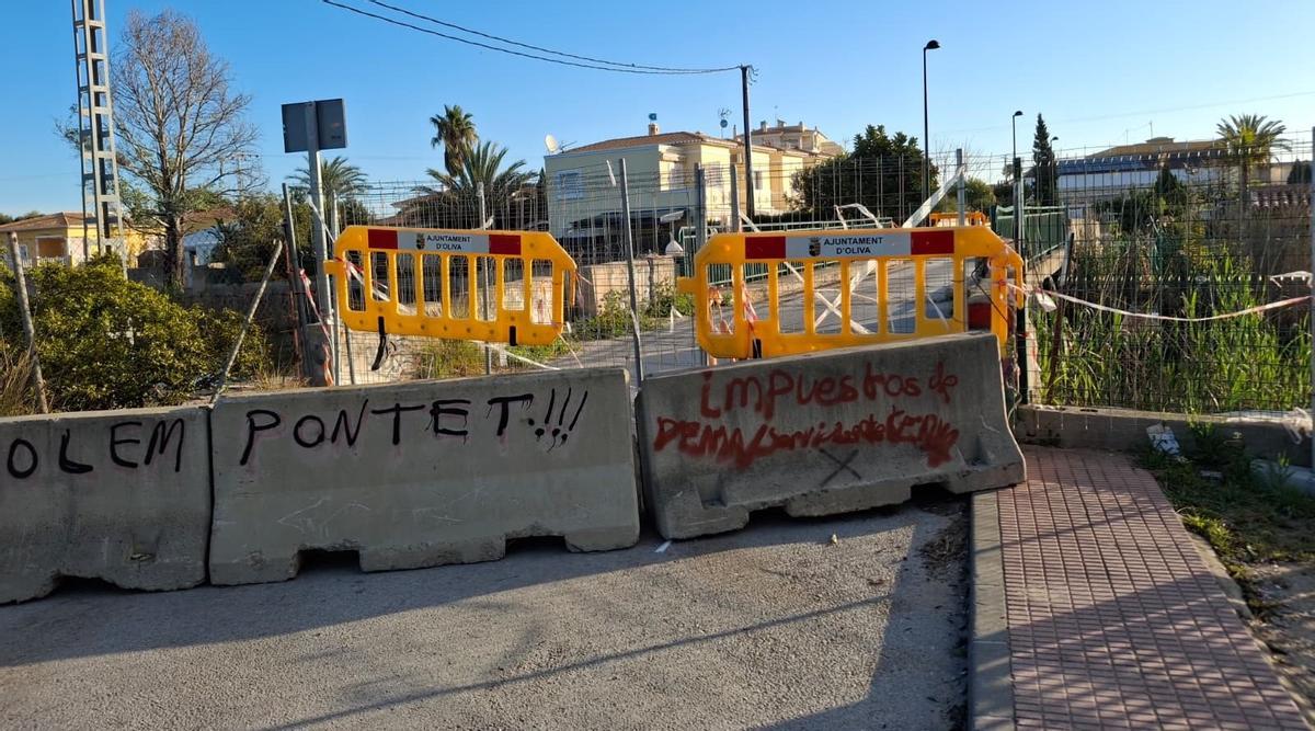 El Pont del Tonyinero lleva cerrado desde diciembre