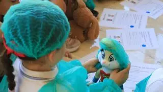 Los futuros médicos de Alicante "curan" peluches