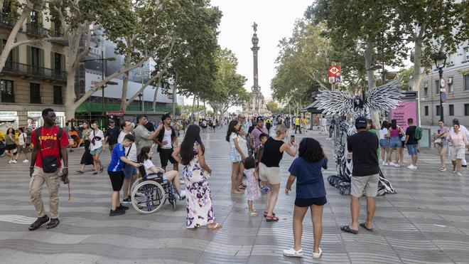 Finaliza la primera fase de transformación de la Rambla de Barcelona