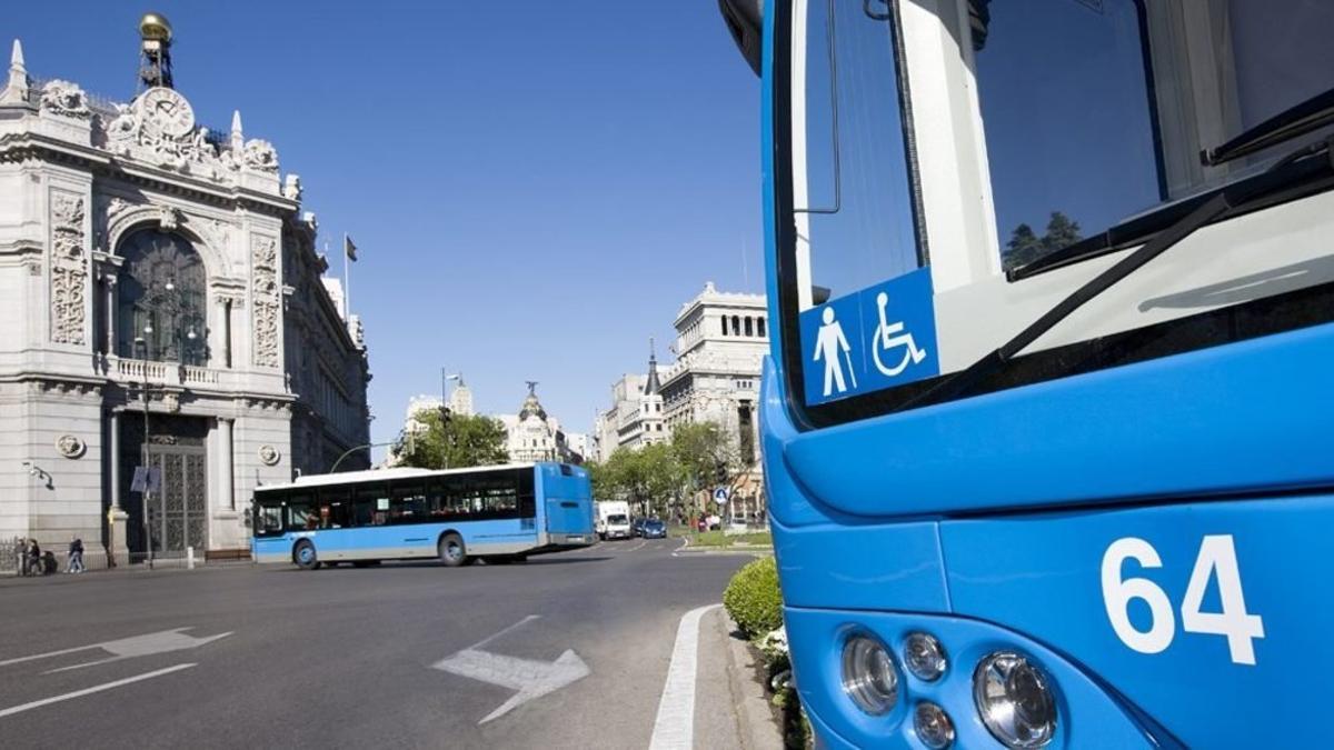 Autobuses de la Empresa Municipal de Transportes de Madrid