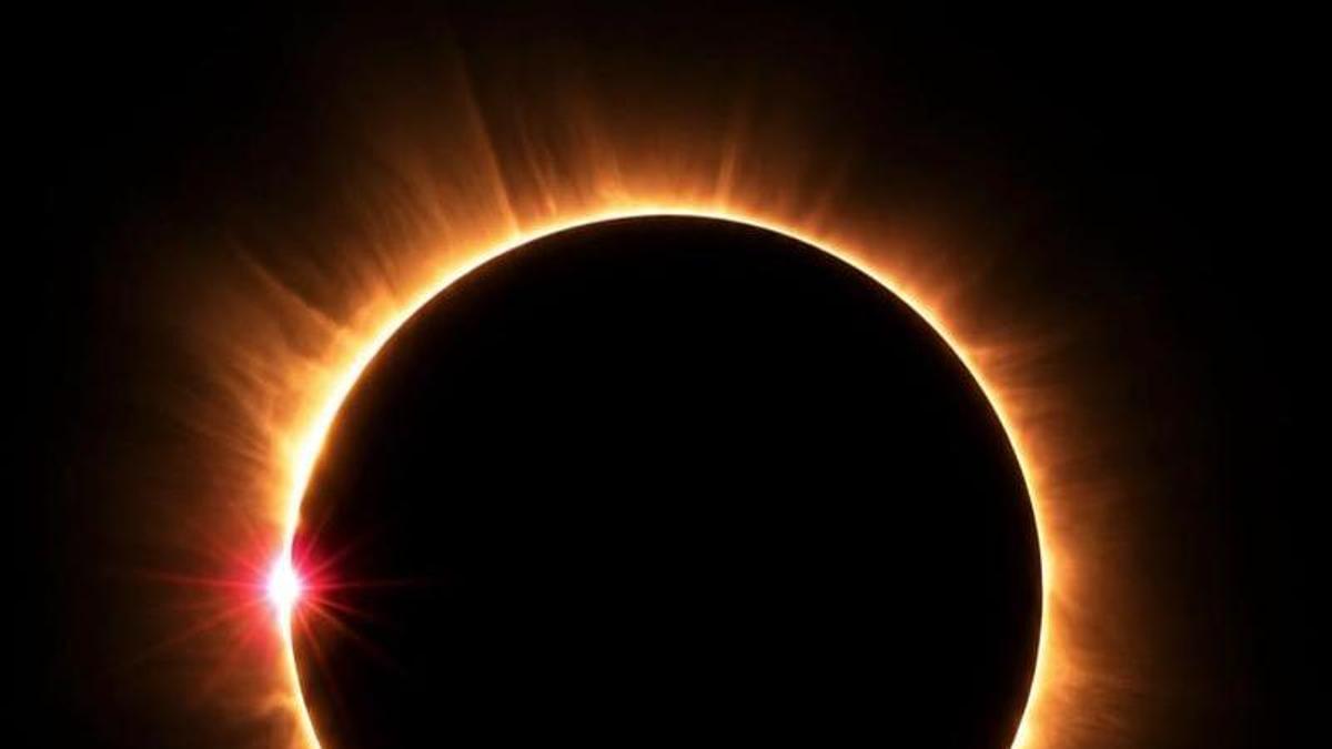 El eclipse visto desde el Centro de Coordinación de Emergencias (112) de l'Eliana