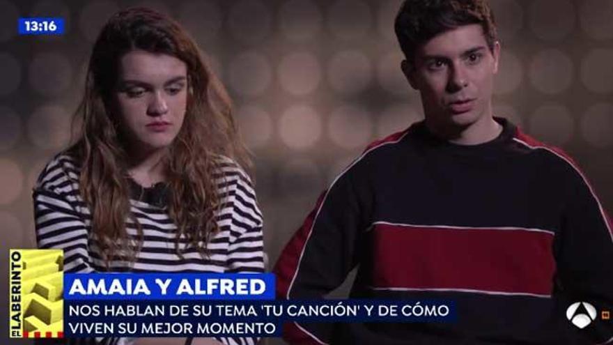 Amaya y Alfred, durante la entrevista en &#039;Espejo Público&#039;.