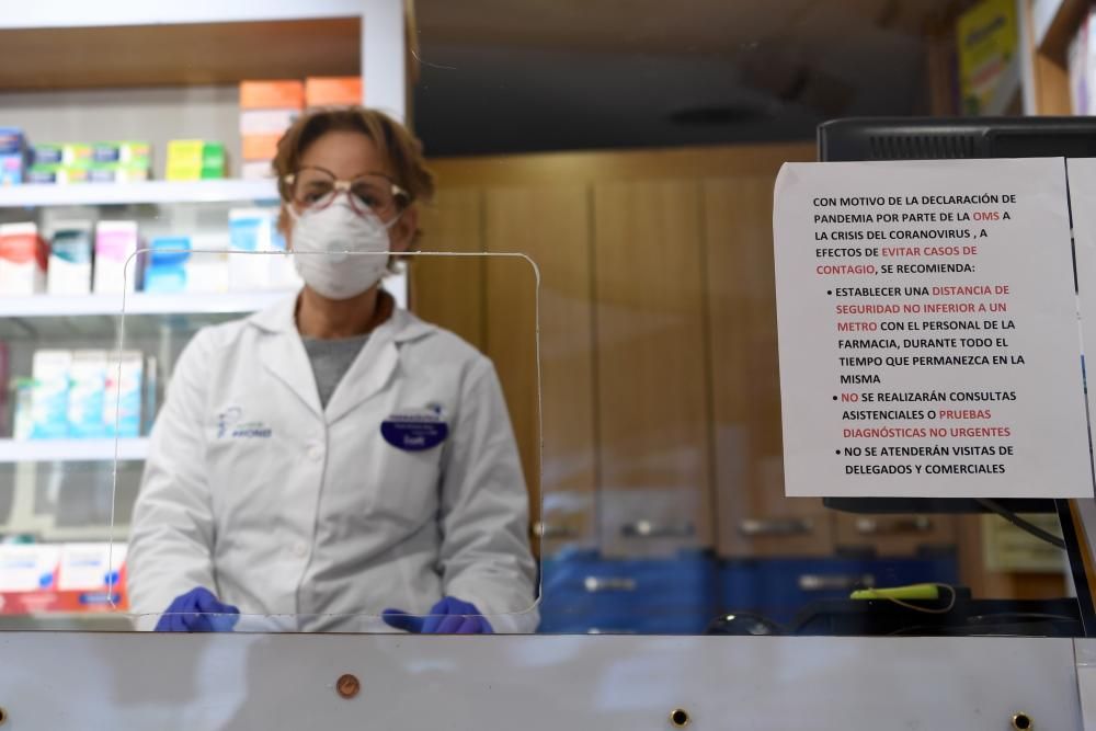 Coronavirus en A Coruña | Las farmacias se blindan