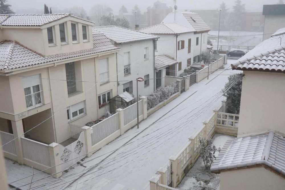 Zamora amanece de blanco por la cencellada