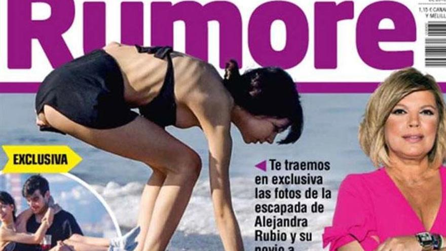 Alejandra Rubio, hija de Terelu Campos, en la playa