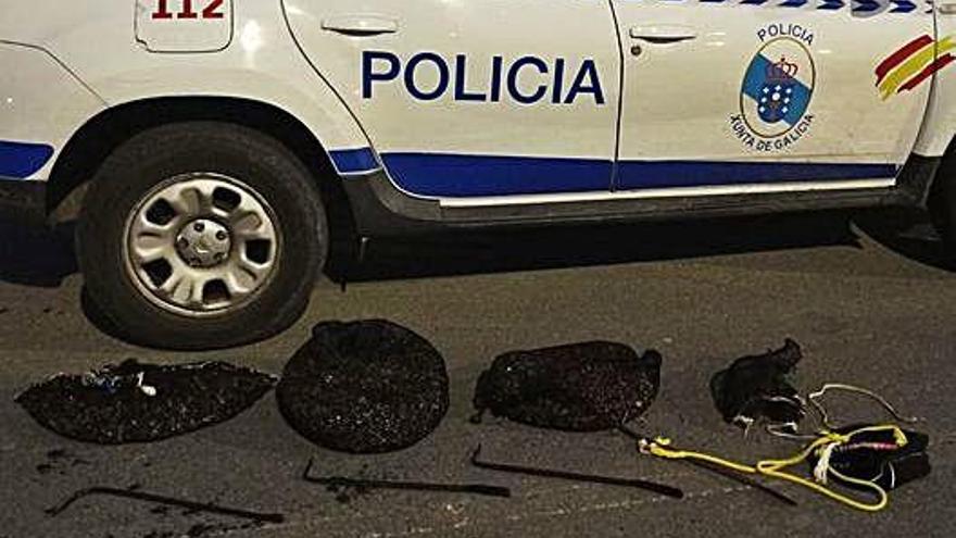 Los 26 kilos de percebe requisado a un grupo de siete furtivos el pasado miércoles en A Coruña.