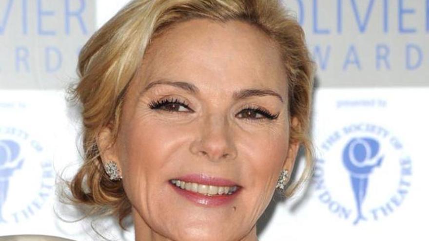 La actriz Kim Cattrall en los premios Laurence Olivier