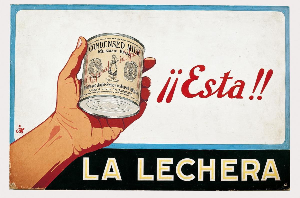 Una de las imágenes originales de la promoción de La Lechera, que únicamente se elabora en Pontecesures.
