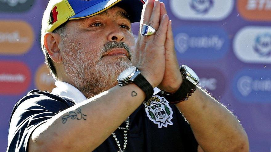 Mensaje de apoyo de Messi a Maradona