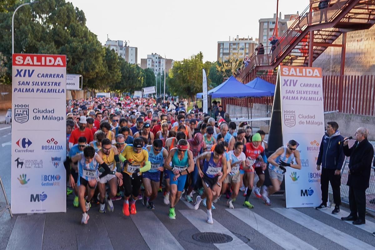 San Silvestre organizada por el Ayuntamiento de Málaga.