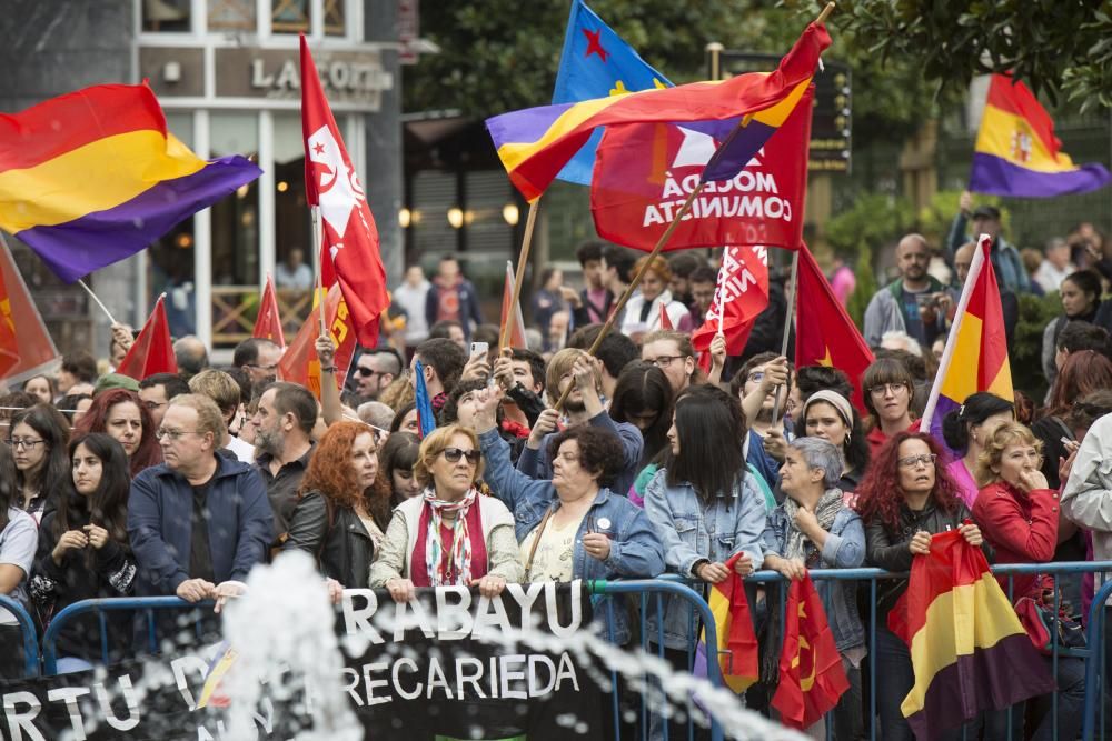 Las protestas en la plaza de La Escandalera