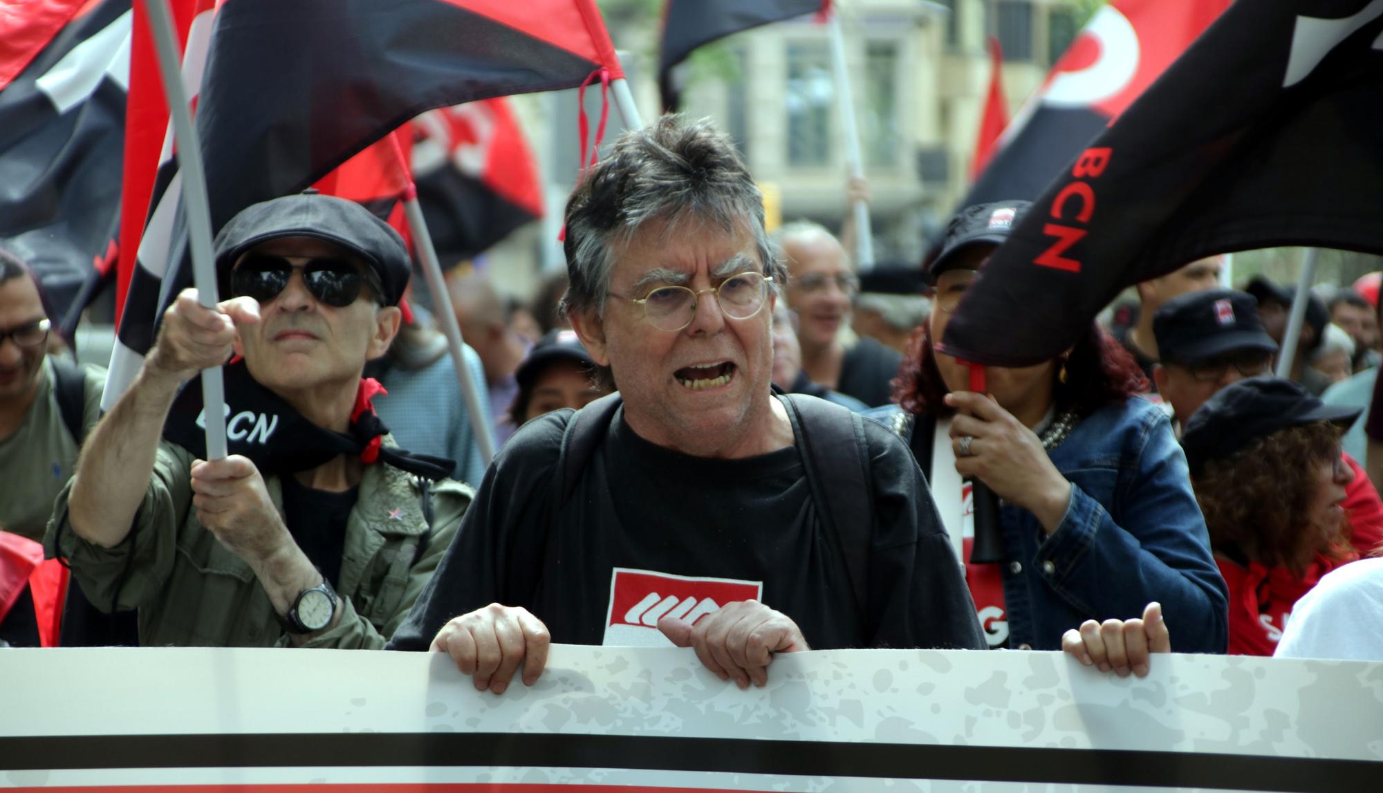 Manifestación del sindicalismo durante el Primero de Mayo