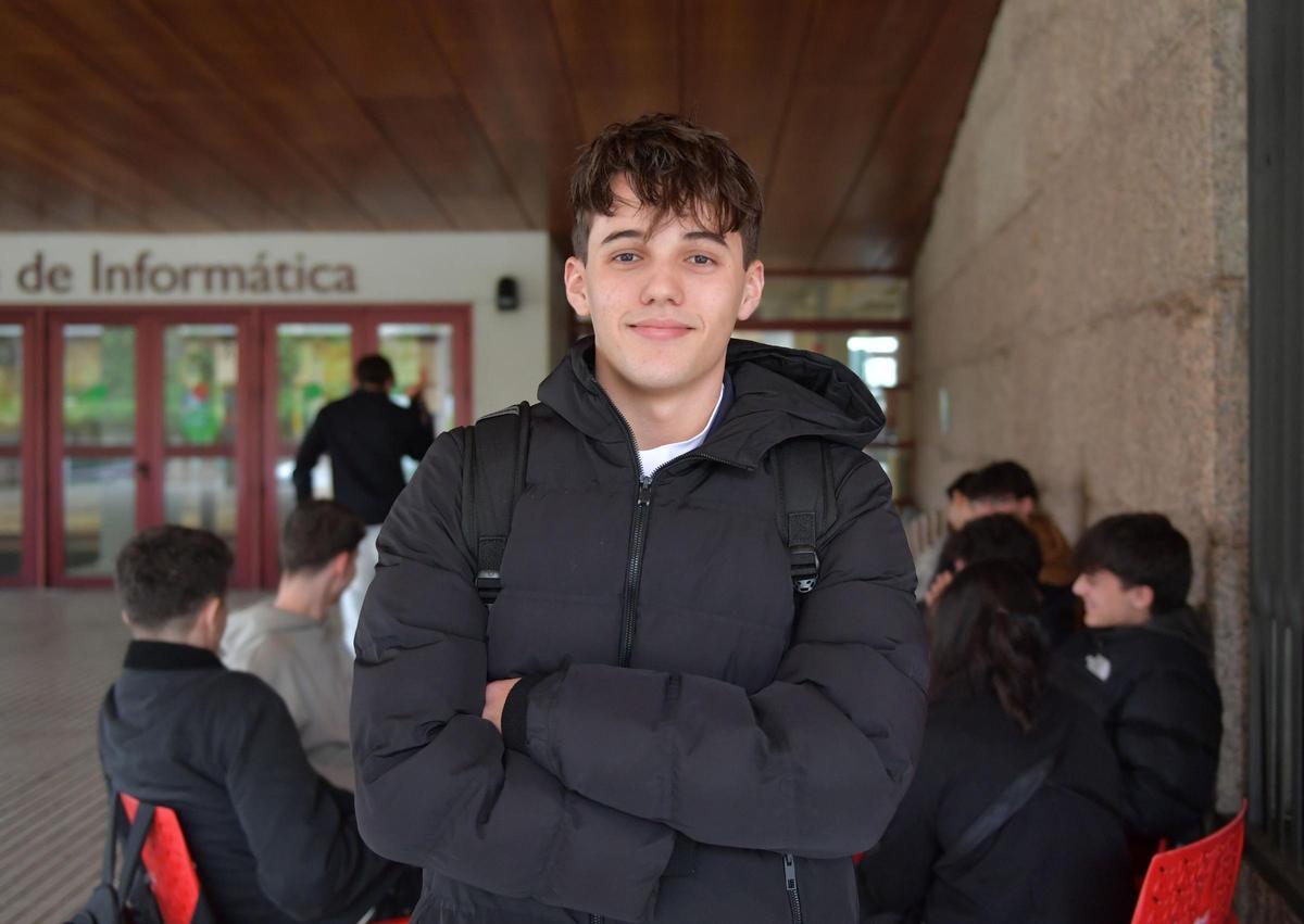Gerardo Anido, estudiante de la UDC