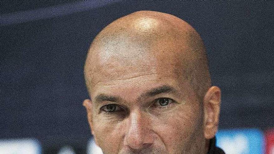 Zidane en sala de prensa.