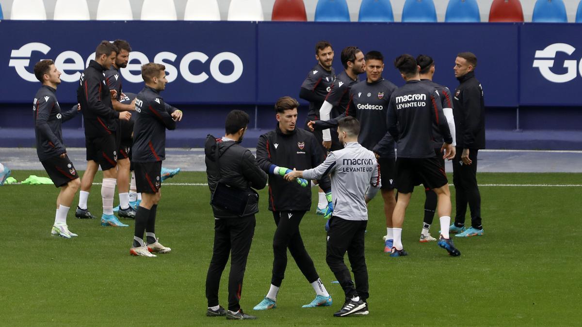 Entrenamiento reciente del Levante UD.