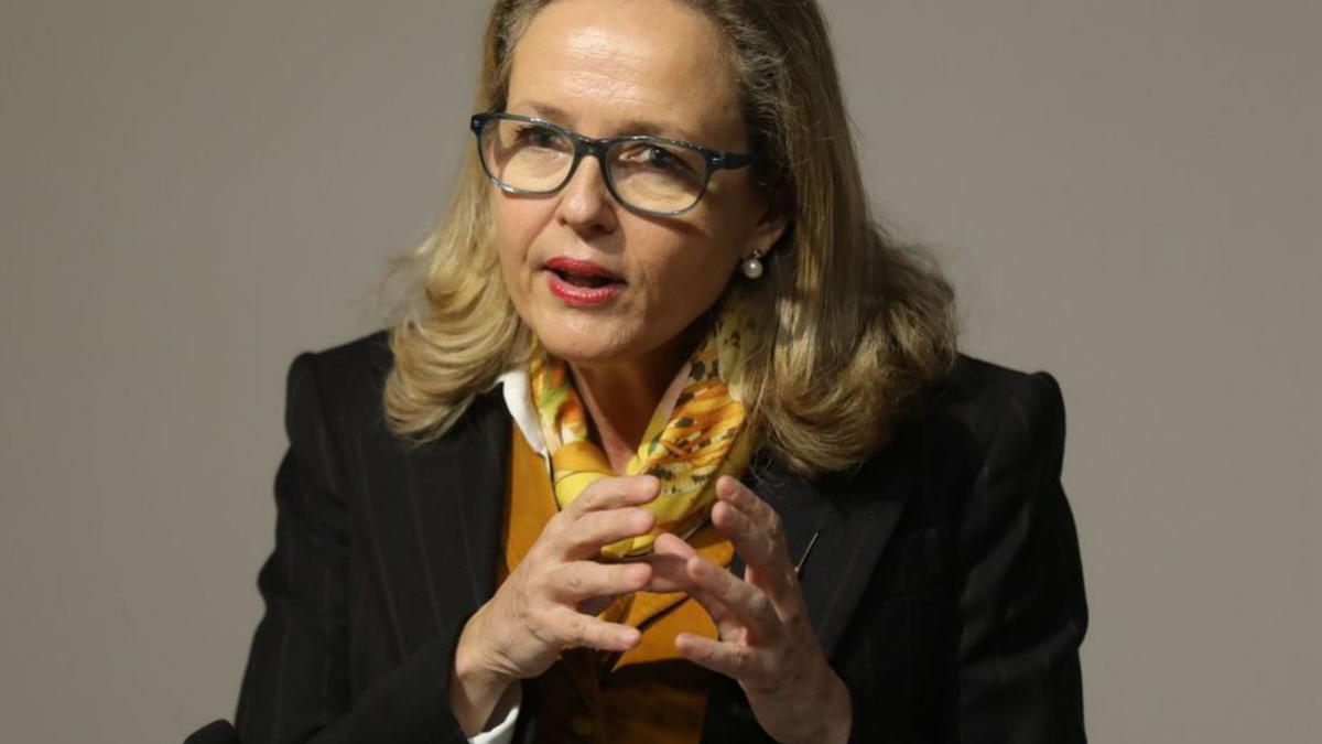 La ministra Nadia Calviño.   | // EUROPA PRESS