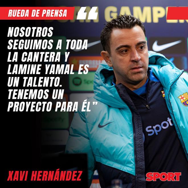 Del elogio a Mateu al plan con Yamal: las frases de Xavi en rueda de prensa