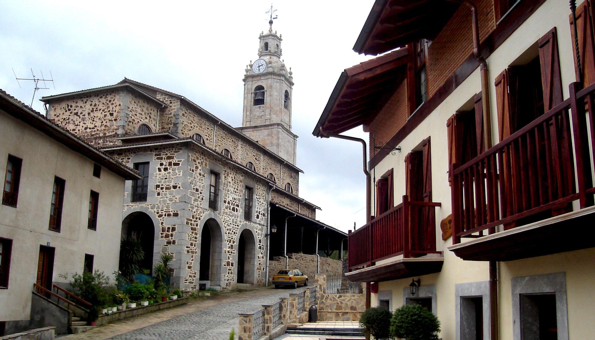 Iglesia de Dima, en Vizcaya, un municipio de menos de 1.500 habitantes