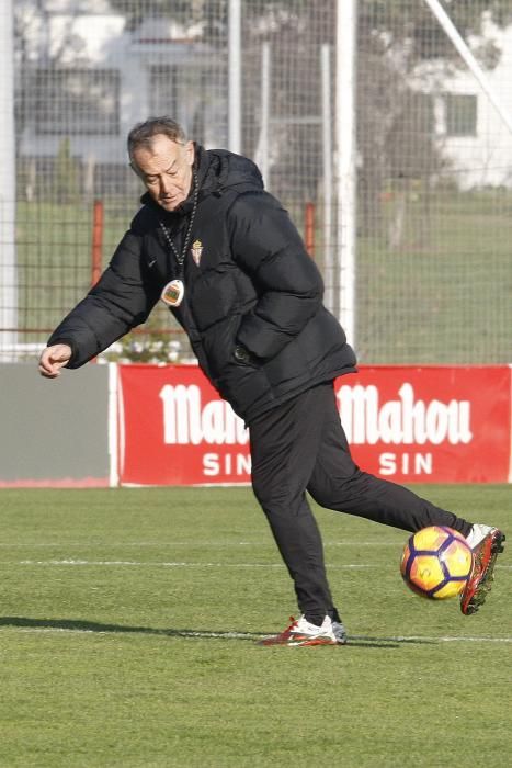 Entrenamiento del Sporting de Gijón