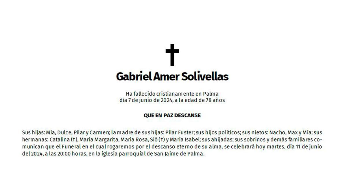 Gabriel Amer Solivellas