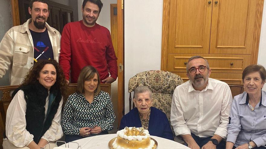 Una vecina de l&#039;Alqueria de la Comtessa cumple 107 años
