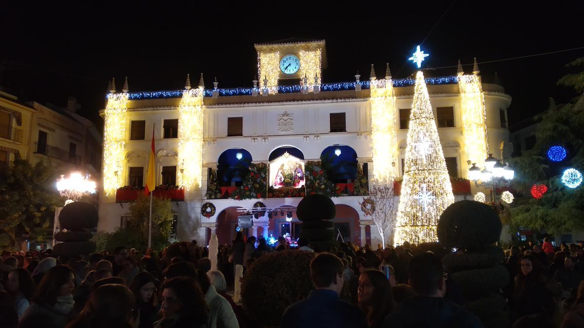 Iluminación navideña de Priego.