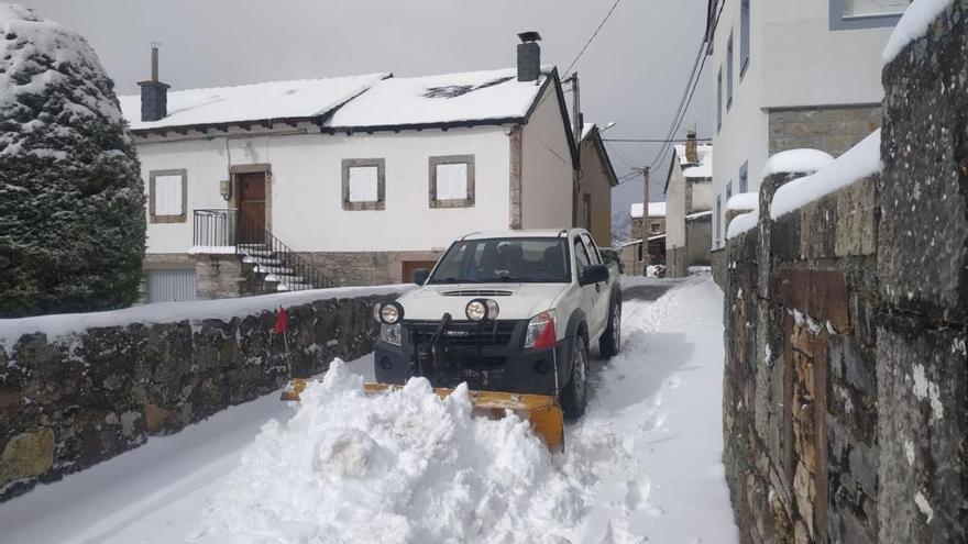 El tiempo en Asturias: nieve a 300 metros y desplome de las temperaturas