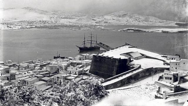 Foto de Narcís Puget de la nevada del 1 de febrero de 1907