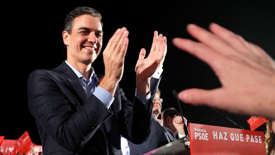 Pedro Sánchez al cierre de campaña del PSOE.