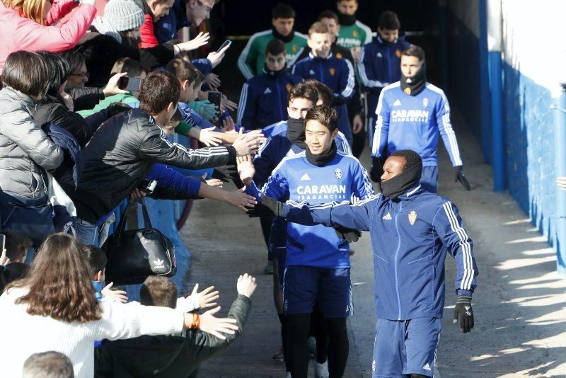 Partido de entrenamiento del Real Zaragoza en La Romareda