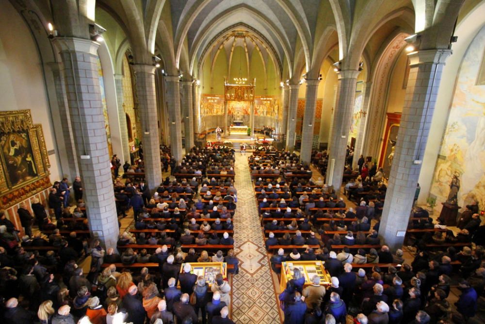 Funeral de l'exalcalde de Blanes, Josep Marigó