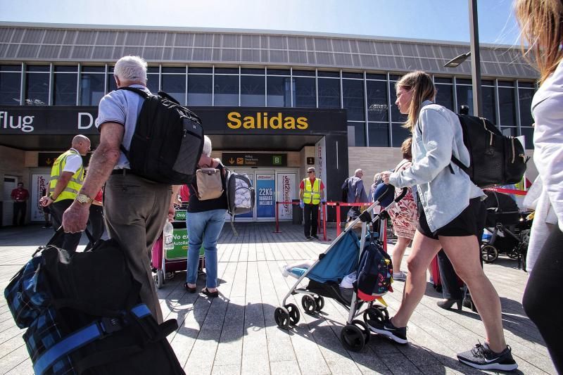 Situación en el aeropuerto de Tenerife Sur.