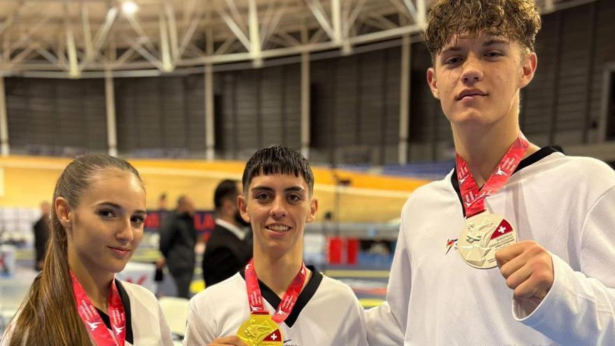 Tres medallas para el taekwondo valenciano