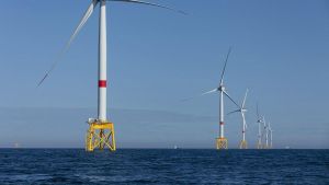 El parque de eólica marina en Saint Brieuc, en Francia, propiedad de Iberdrola