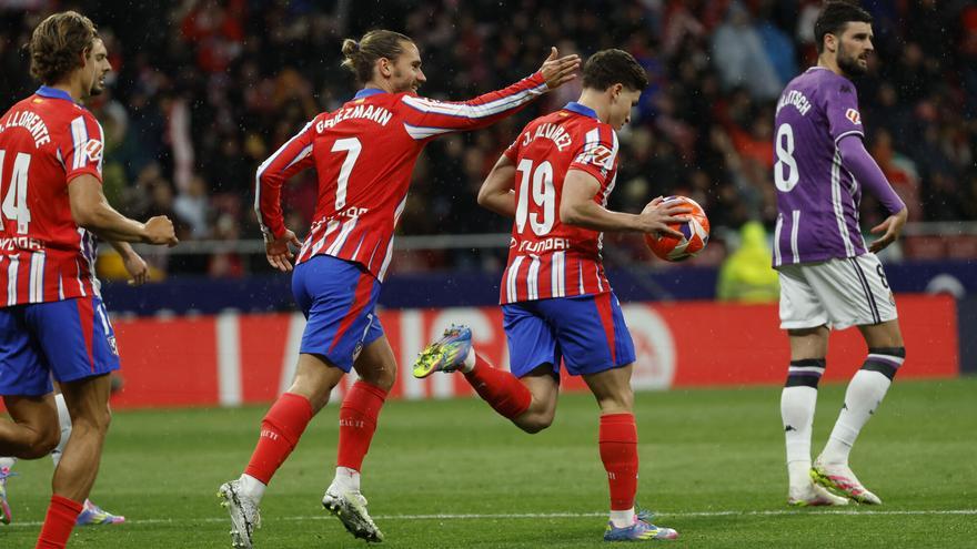 El 1-1 del Atlético de Madrid en el Atlético de Madrid 4-2 Valladolid de la jornada 31 de LaLiga EA Sports