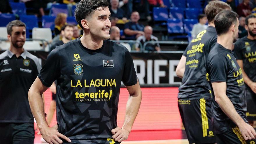 Jaime Fernández, en el partido contra el Girona, día de su reaparición tras 10 meses de baja. | MARÍA PISACA